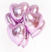 7 розовых сердец от интернет магазина Deliverygift.
