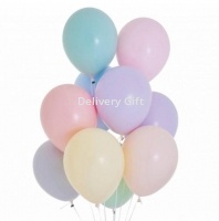 Ассорти шаров в нежных тонах от интернет магазина Deliverygift.