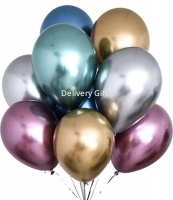 Воздушные хромированные шарики от интернет магазина Deliverygift.