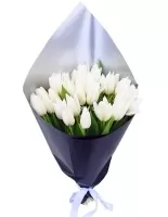 35 белых тюльпанов от Delivery Gift.